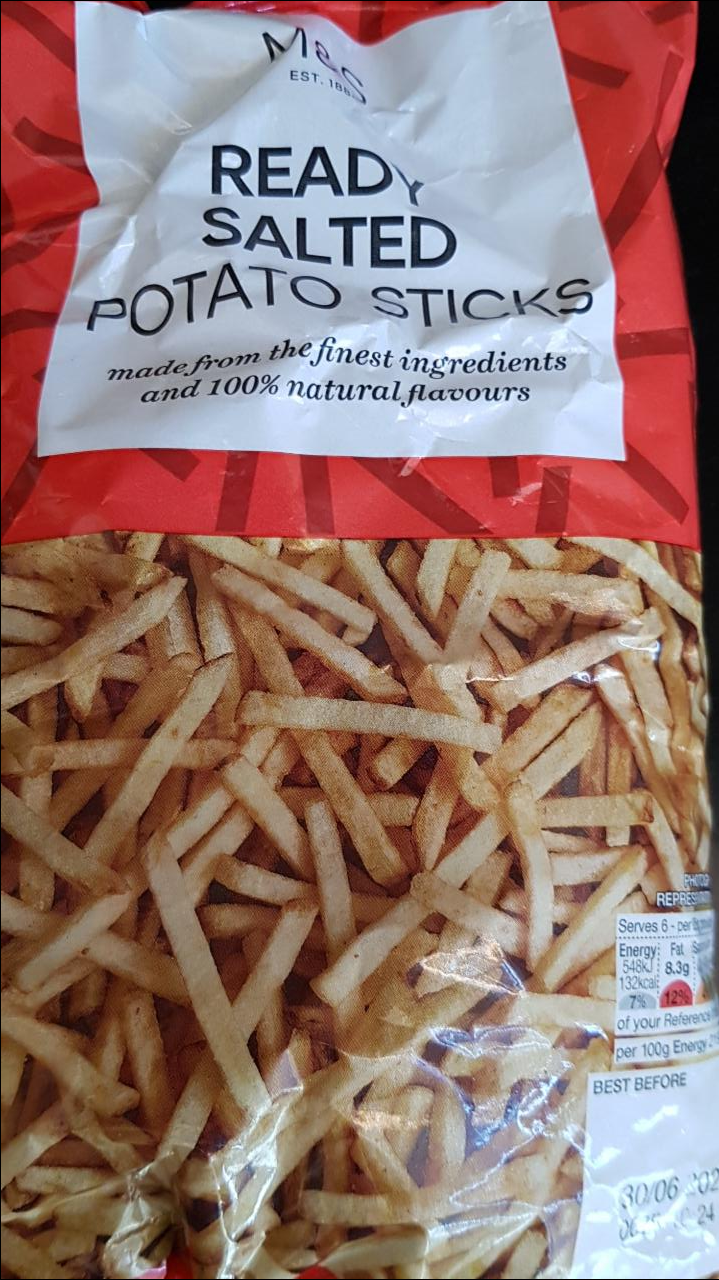 Fotografie - Ready salted potato sticks Marks & Spencer
