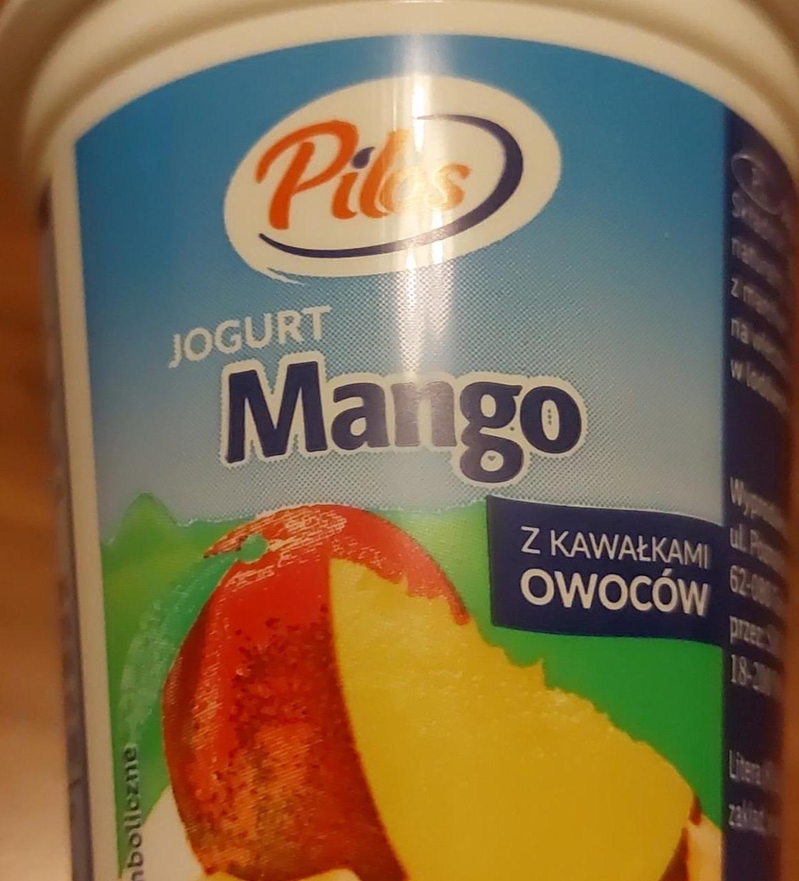 Fotografie - Jogurt Mango z kawałkami owoców Pilos