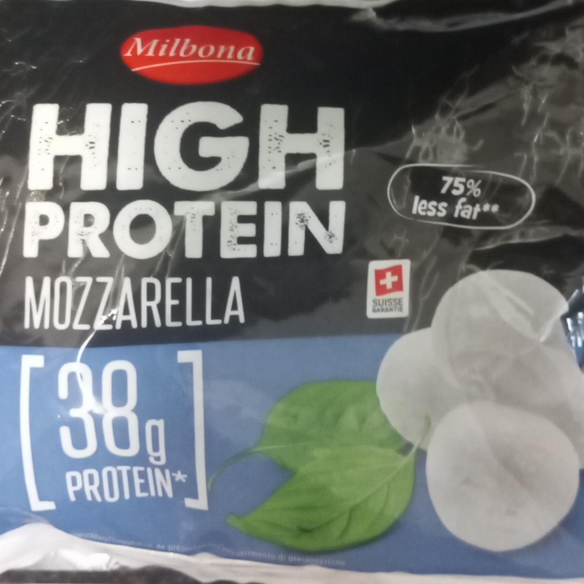 Fotografie - High protein mozzarella Milbona