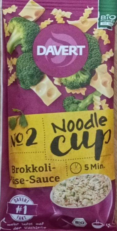 Fotografie - Noodle cup Brokkoli-käse-sauce Davert