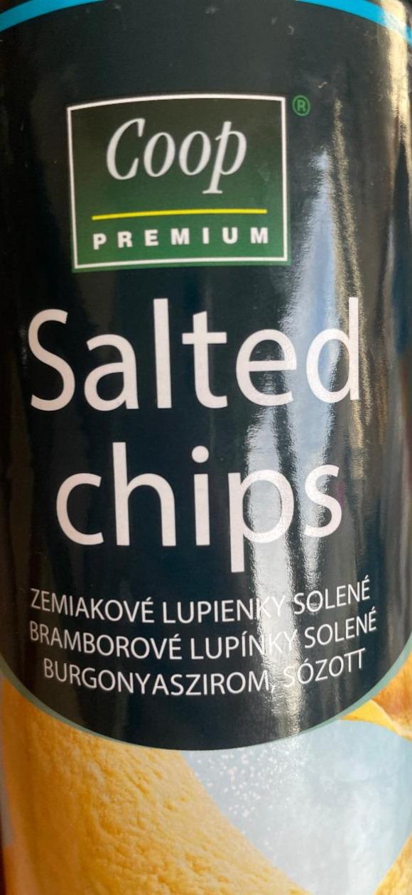 Fotografie - Salted chips Coop Premium