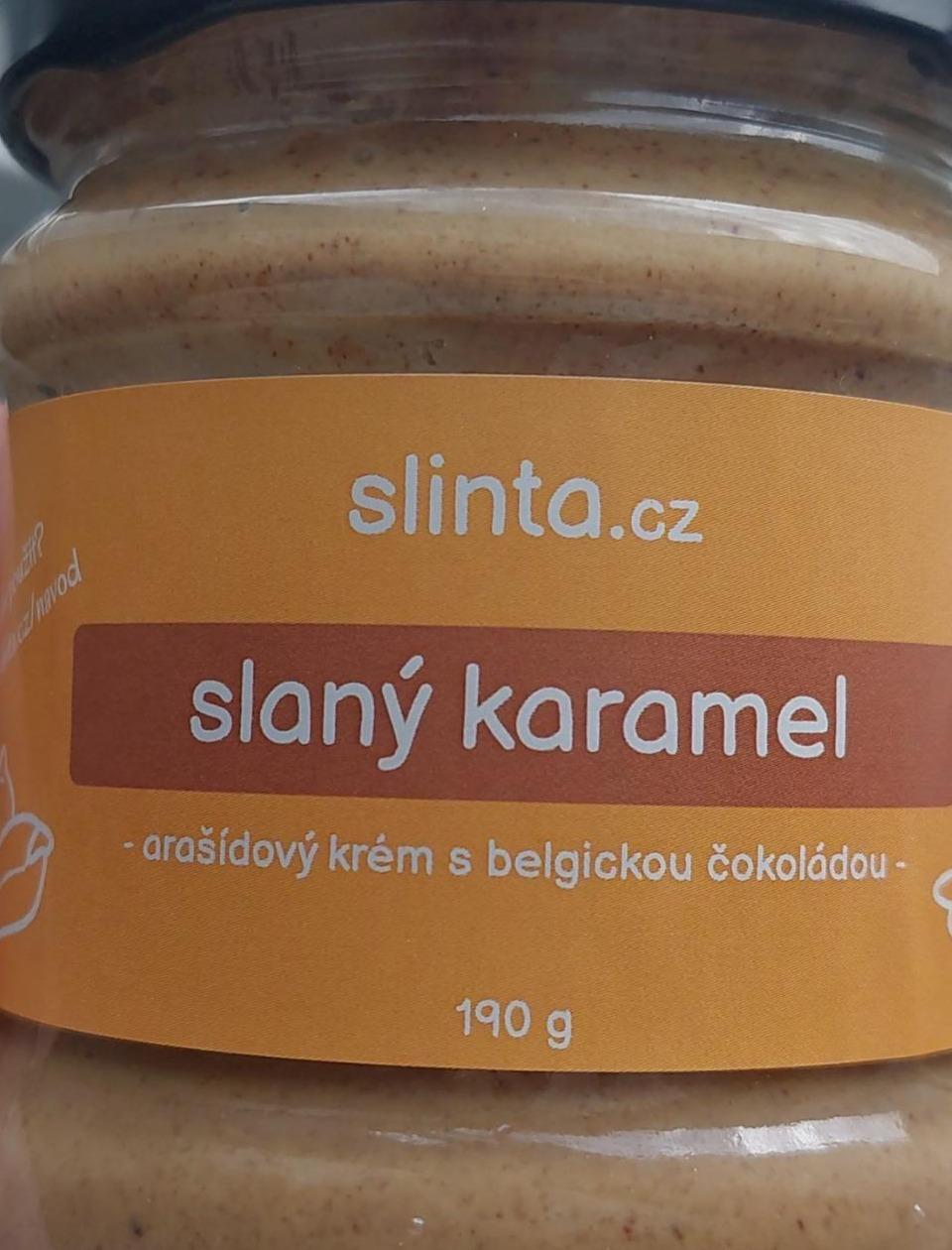 Fotografie - Slaný karamel Arašídový krém s belgickou čokoládou Slinta.cz