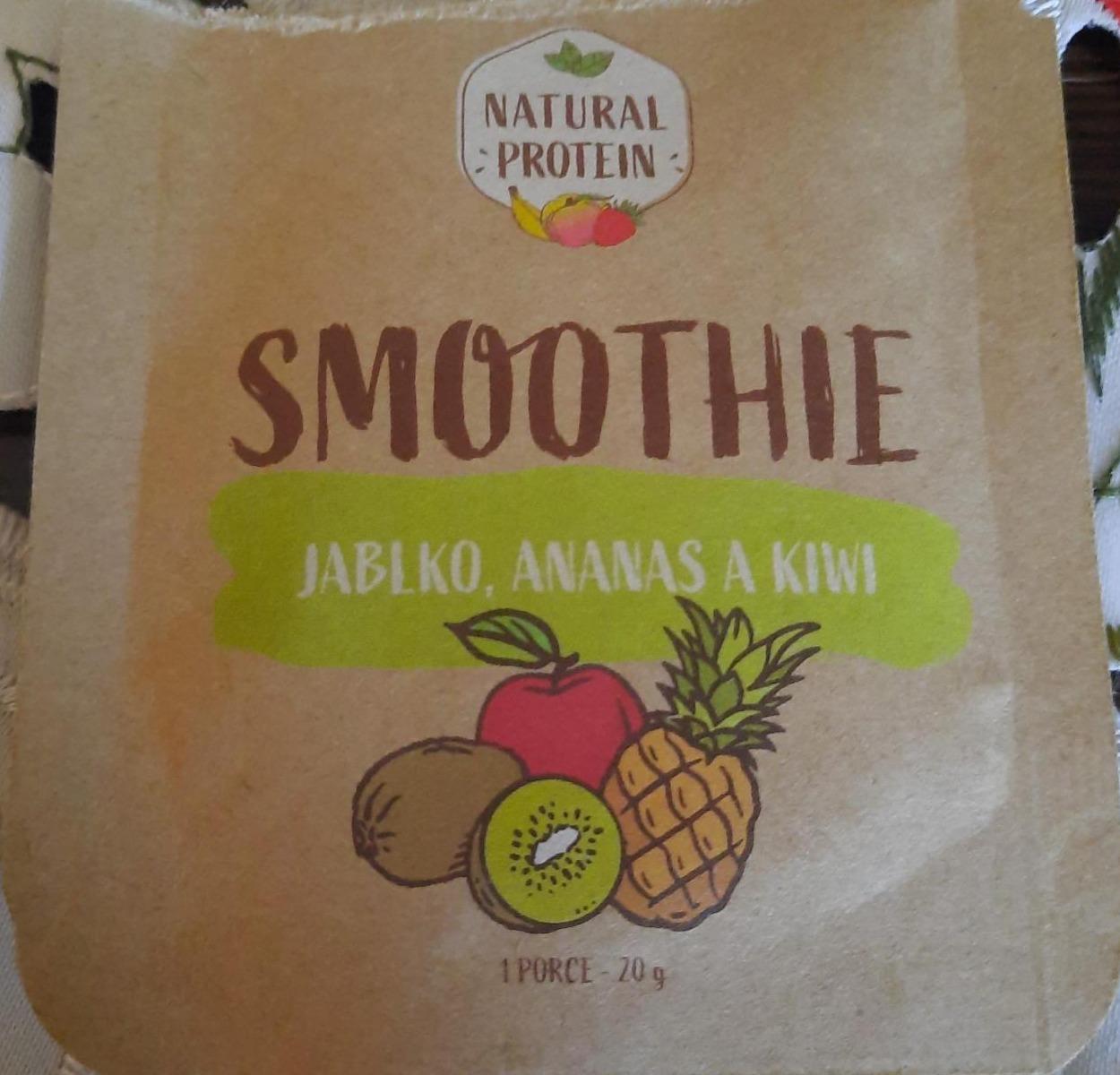 Fotografie - Smoothie jablko, ananas a kiwi Natural protein