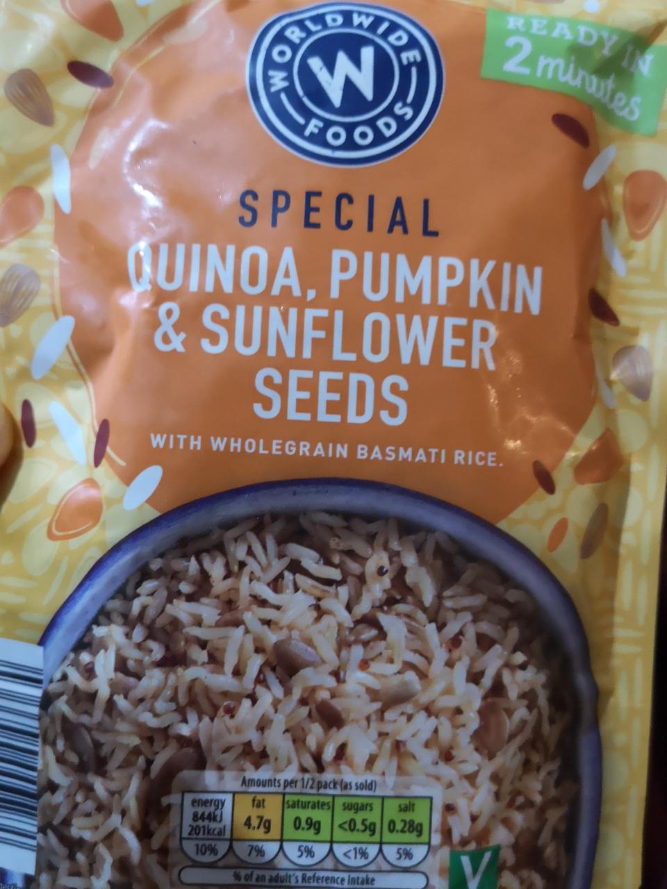 Fotografie - Special Quinoa, Pumpkin & Sunflower Seeds With Wholegrain Basmati Rice Worldwide Foods
