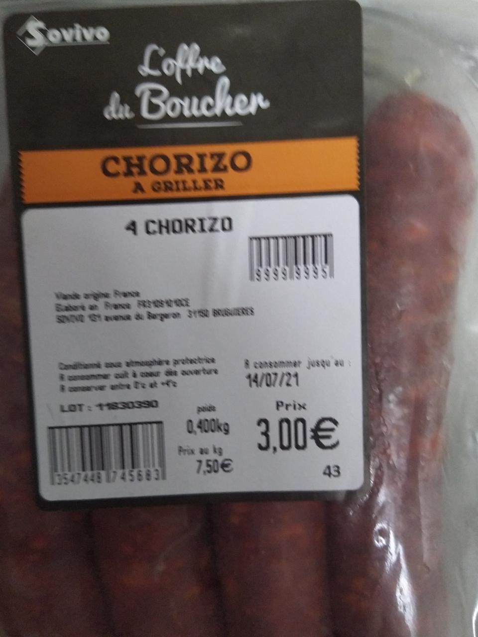 Fotografie - Chorizo a griller