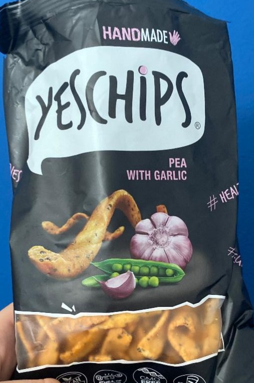 Fotografie - Pea Chips with Garlic Yes chips
