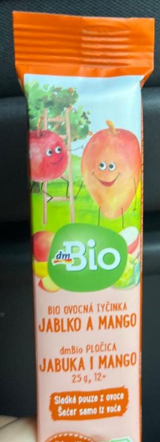 Fotografie - Bio Ovocná tyčinka jablko a mango dmBio