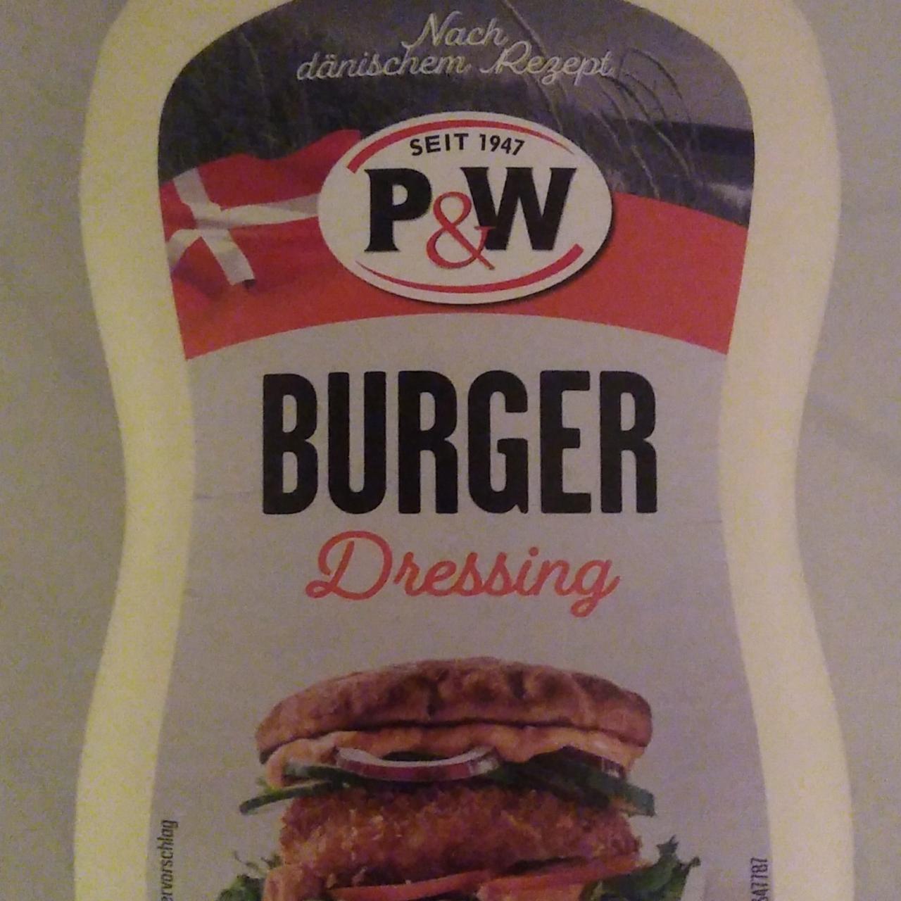 Fotografie - Burger Dressing P&W