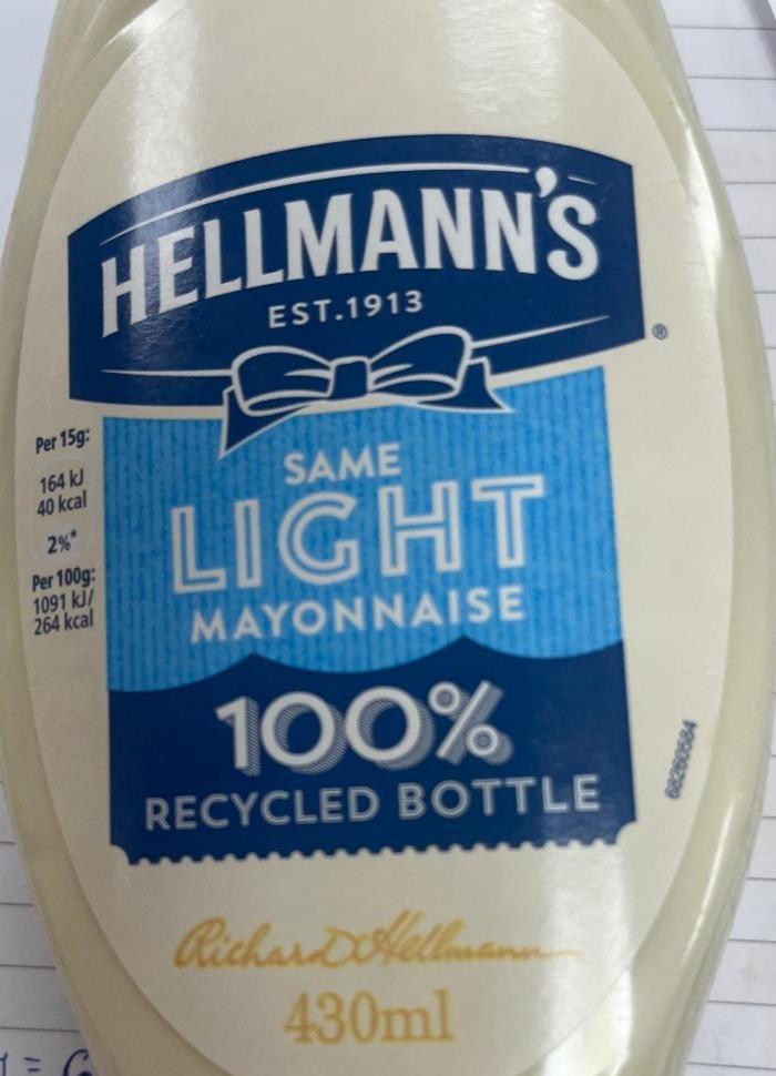 Fotografie - Same Light mayonnaise 100% reduced bottle