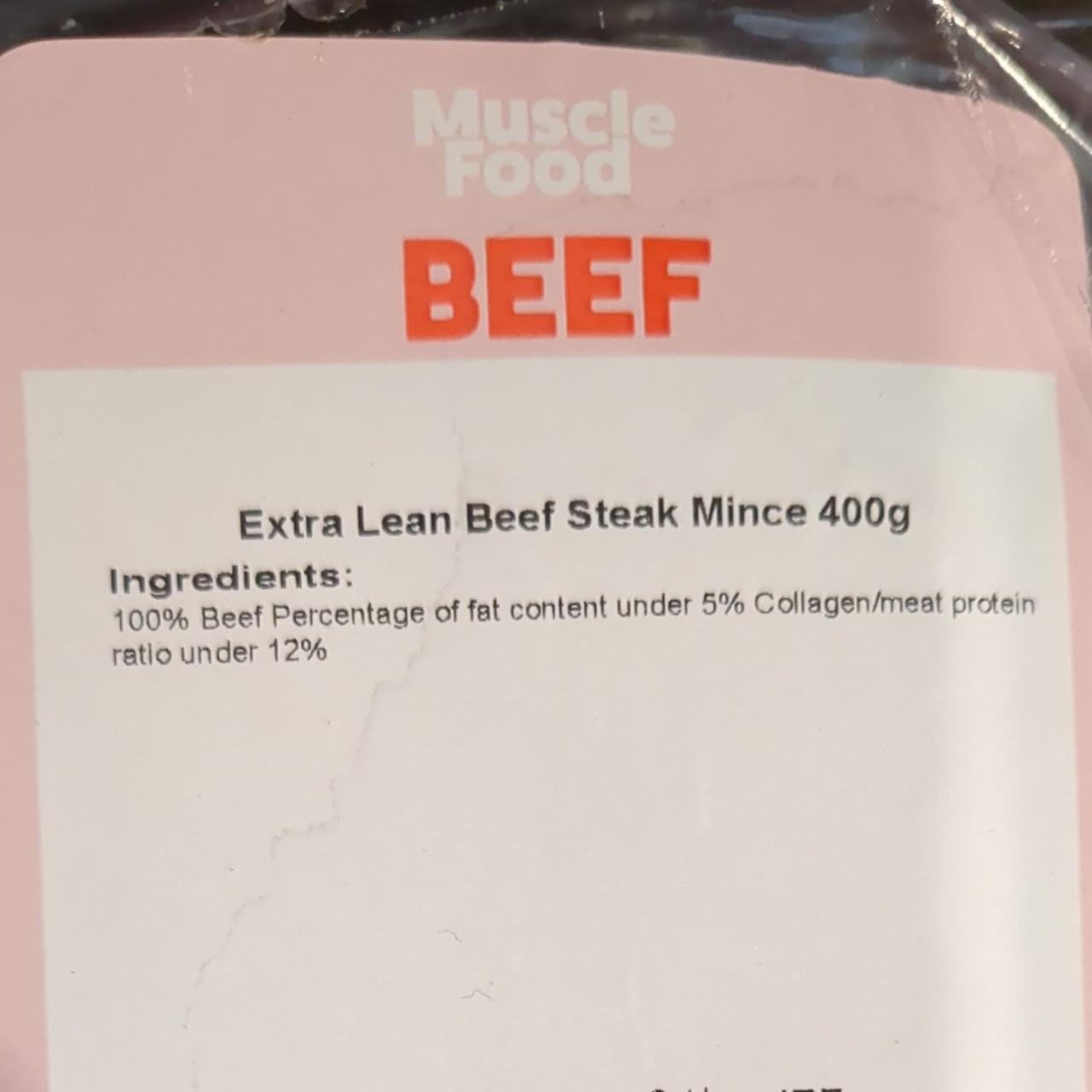 Fotografie - Extra Lean Beef Steak Mince MuscleFood