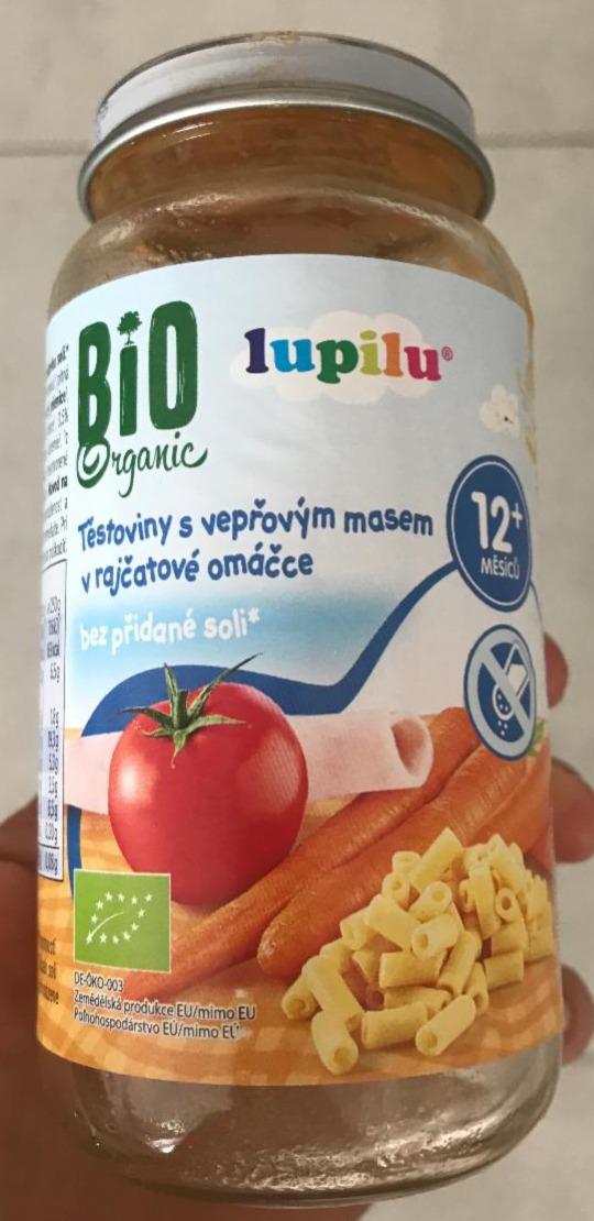 Fotografie - Bio Organic Těstoviny s vepřovým masem v rajčatové omáčce Lupilu