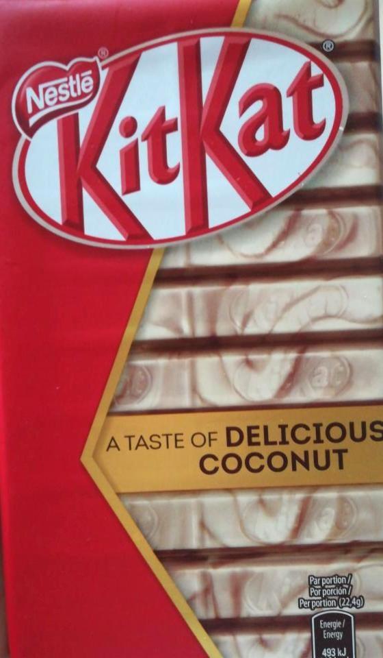 Fotografie - KitKat delicious coconut Nestlé