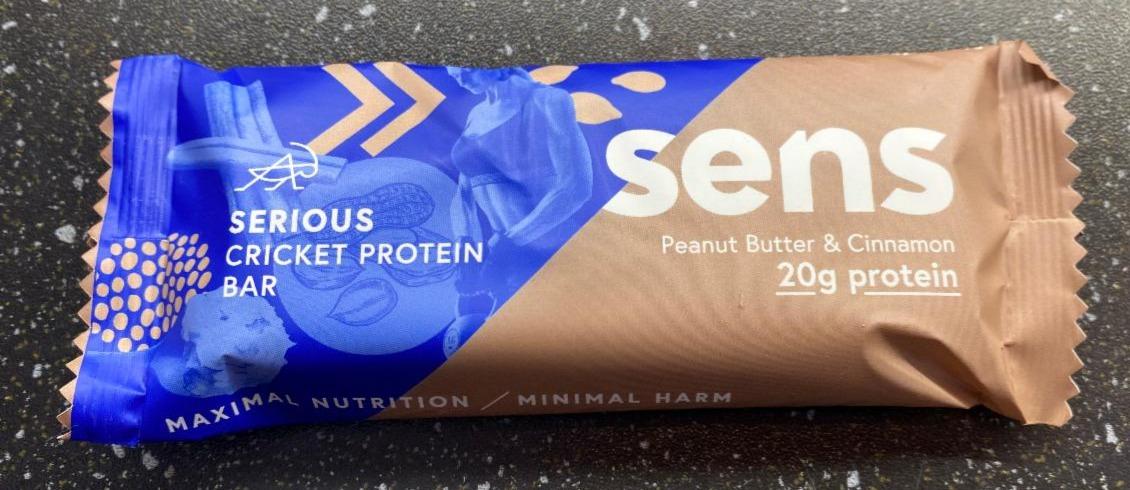 Fotografie - Serious Cricket Protein Bar Peanut Butter & Cinnamon Sens
