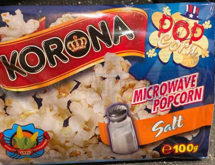 Fotografie - mikrovlnný popcorn se solí