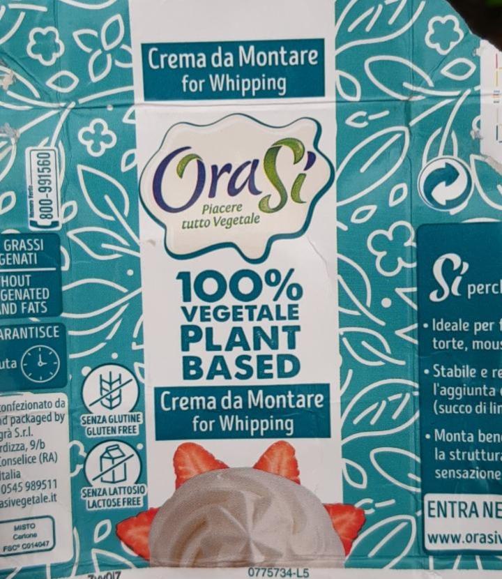 Fotografie - 100% vegetable plant based Crema da Montare for Whipping OraSí
