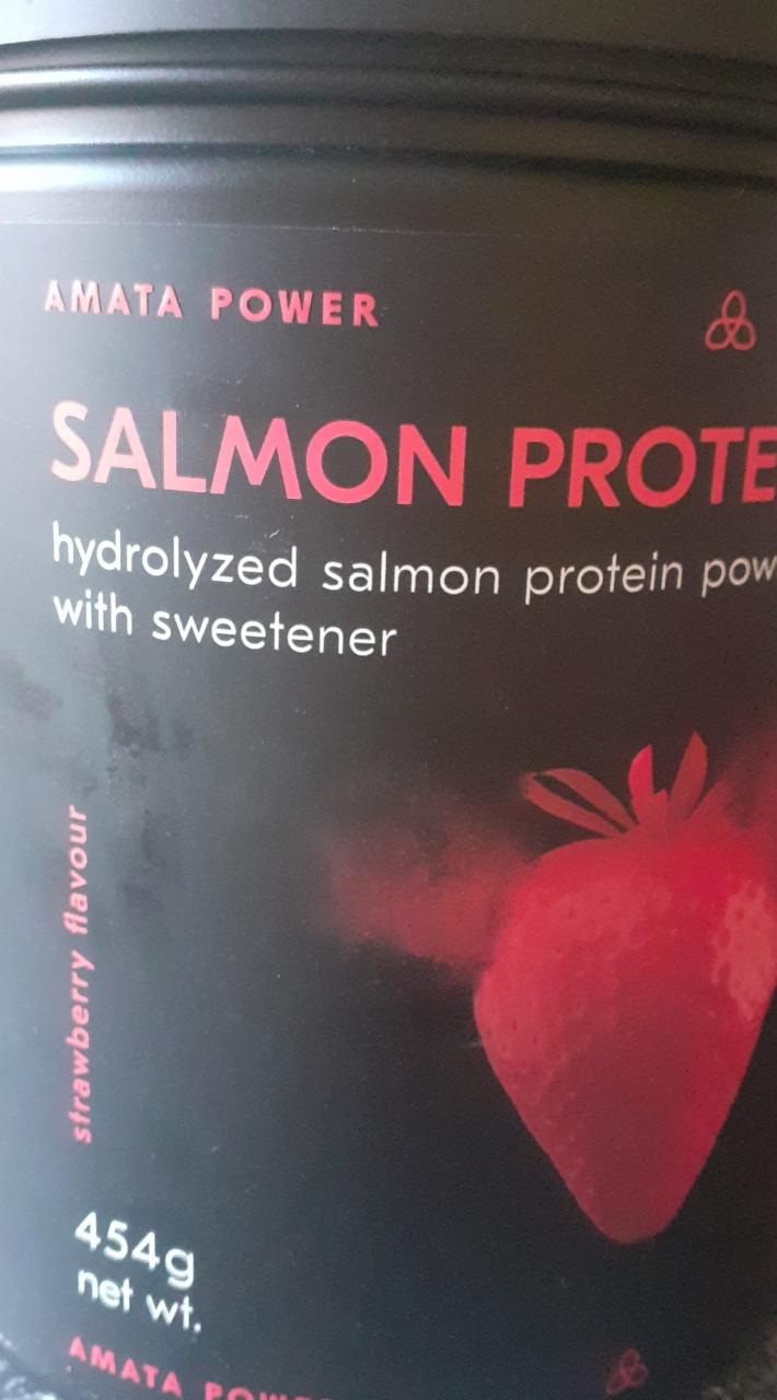 Fotografie - Salmon Protein Strawberry Amata Power