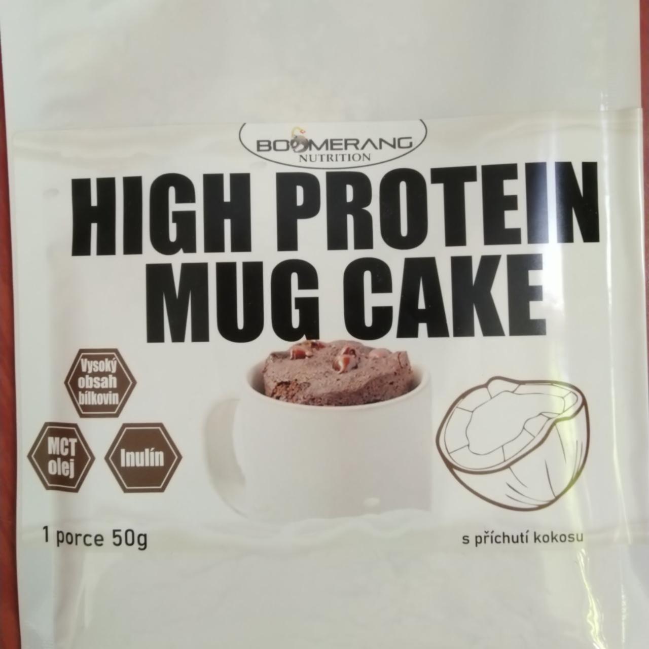 Fotografie - High Protein Mug Cake s příchutí kokosu Boomerang Nutrition