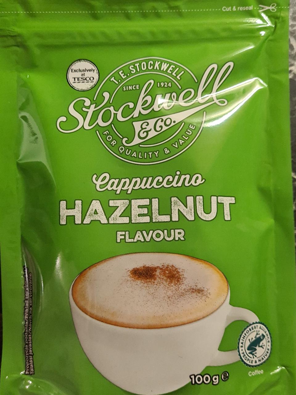 Fotografie - Cappuccino Hazelnut flavour Stockwell & Co.