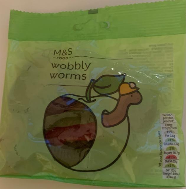 Fotografie - wobbly worms M&S Food