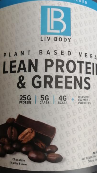 Fotografie - Lean Protein & Greens - Chocolate Mocha Flavor