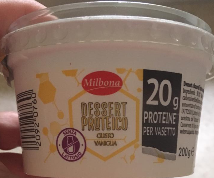 Fotografie - Dessert proteico gusto vaniglia Milbona