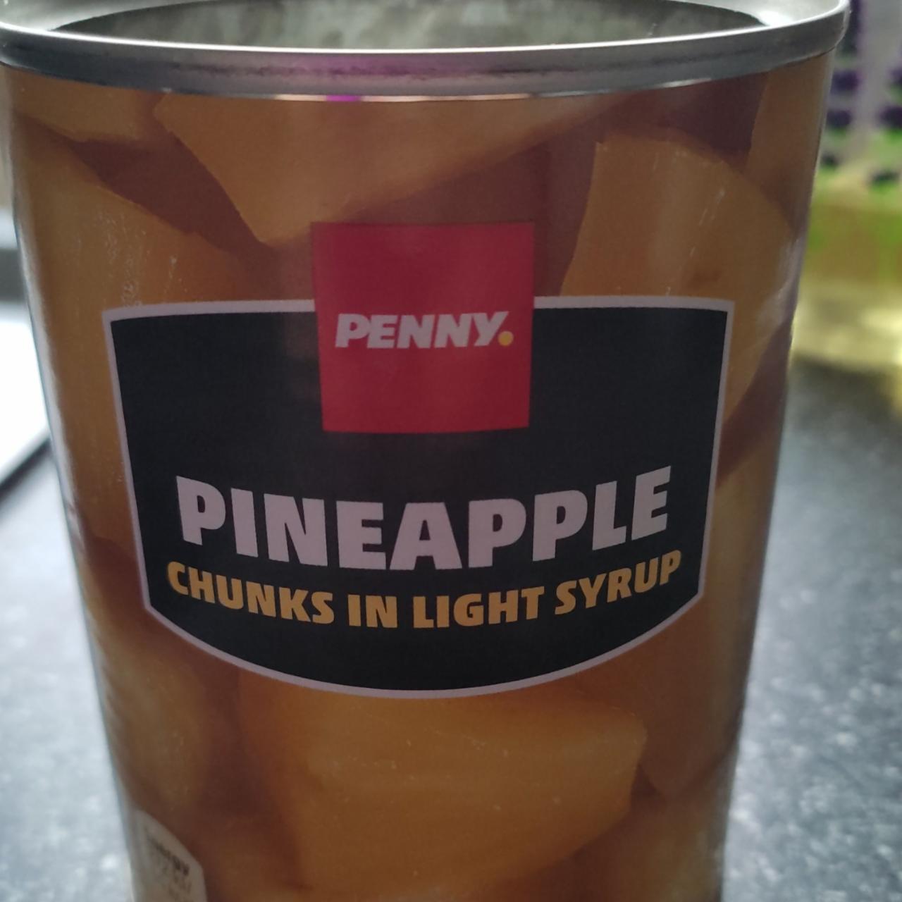Fotografie - Pineapple chunks in light syrup Penny