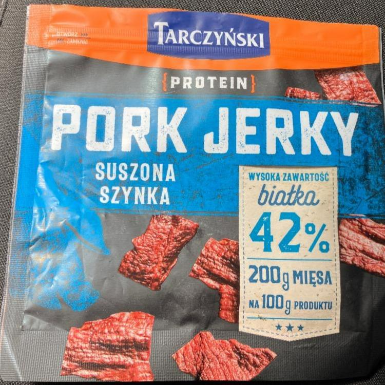 Fotografie - Protein pork jerky suszona szynka Tarczyński