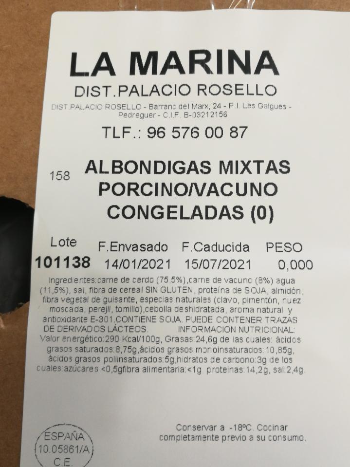 Fotografie - Albondigas mixtas La Marina
