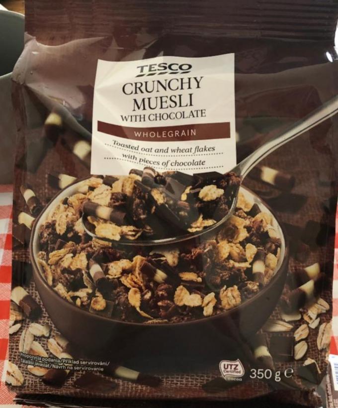 Fotografie - Crunchy muesli with chocolate Tesco