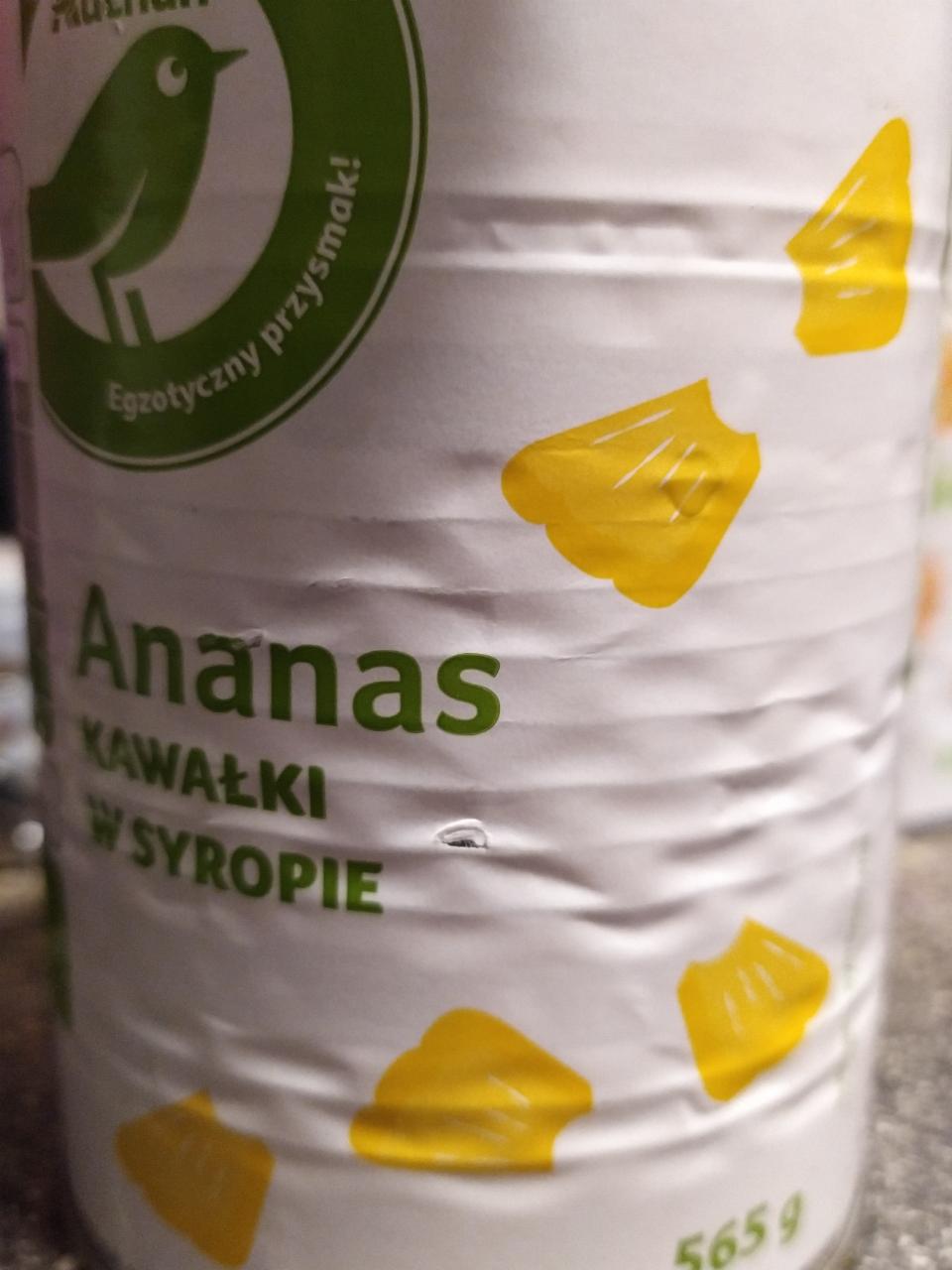 Fotografie - Ananas kawałki w syropie Auchan