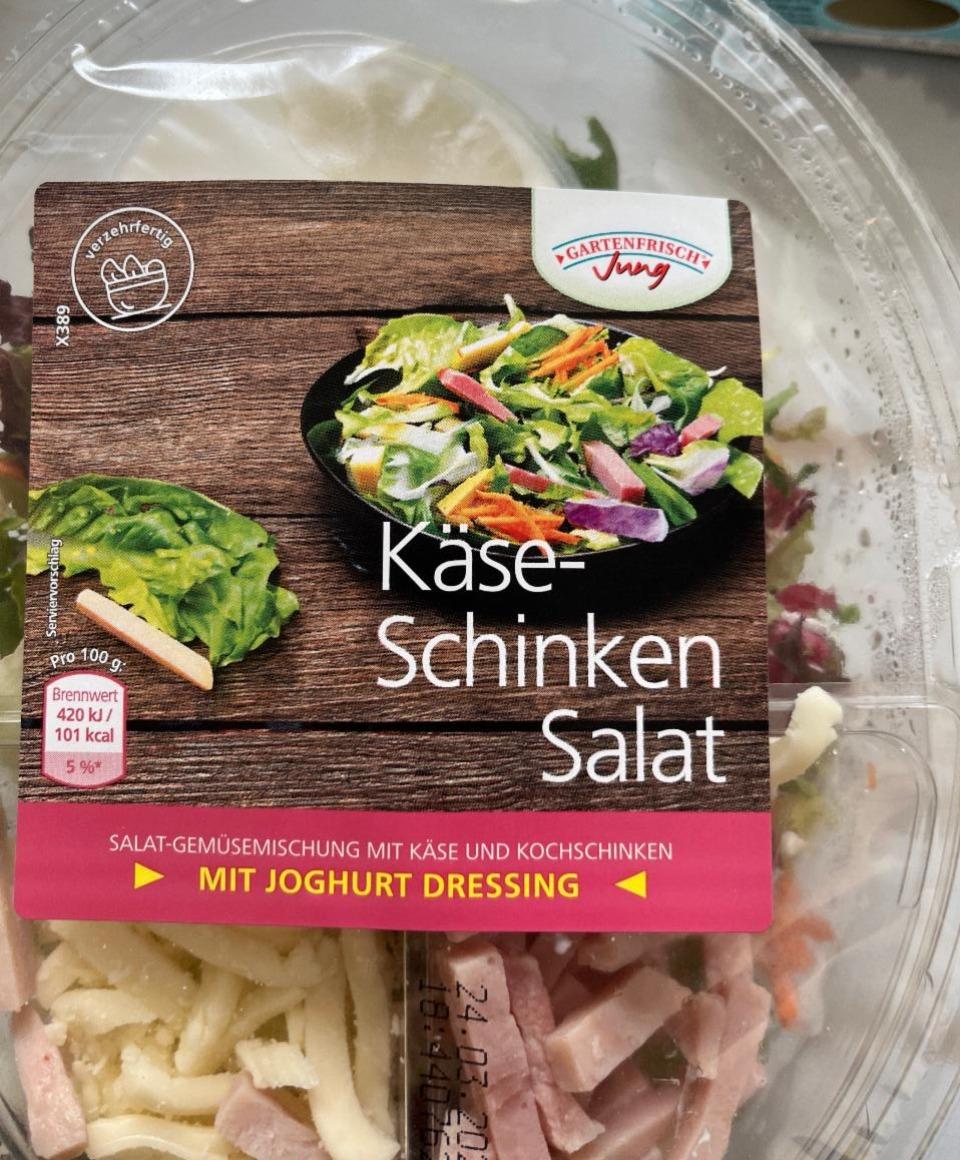 Fotografie - Käse-Schinken Salat mit Joghurt Dressing Gartenfrisch Jung