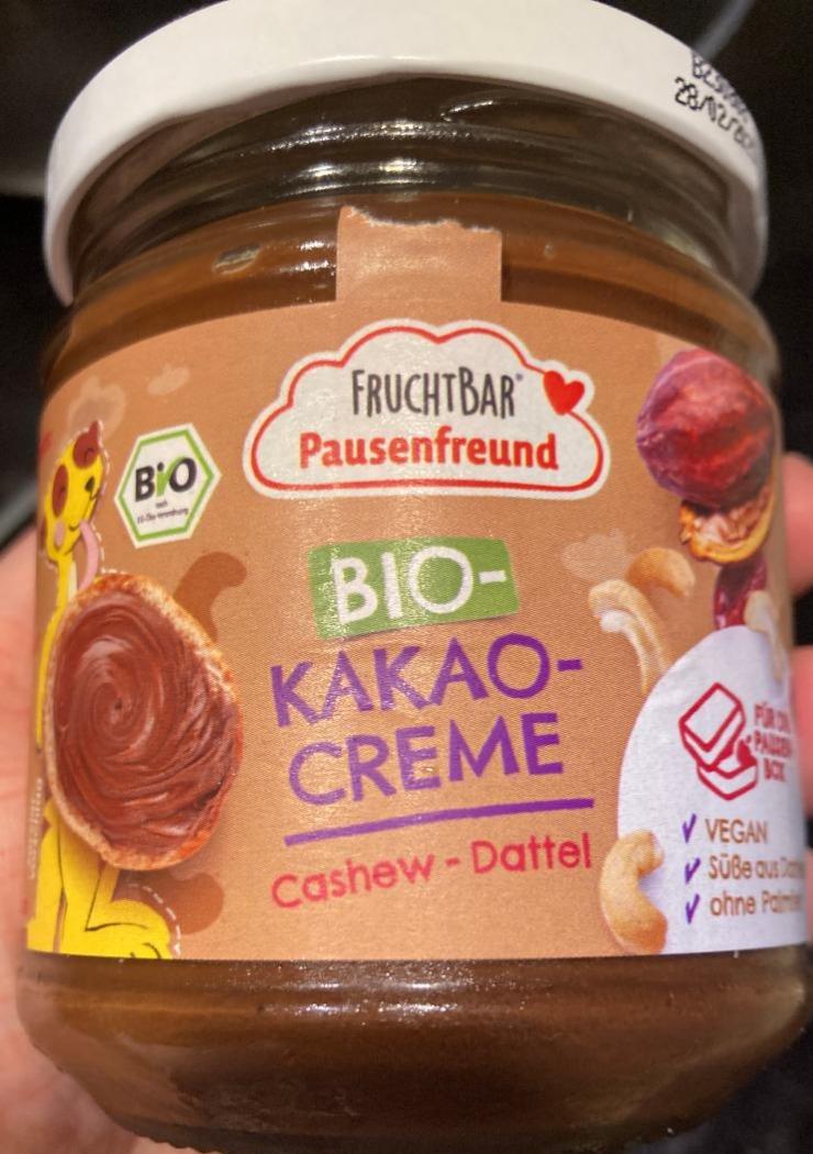 Fotografie - Bio Kakao-Creme Cashew - Dattel FruchtBar