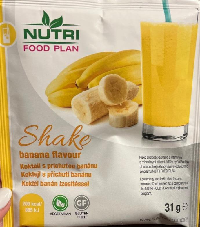 Fotografie - Shake banana flavour Nutri food plan