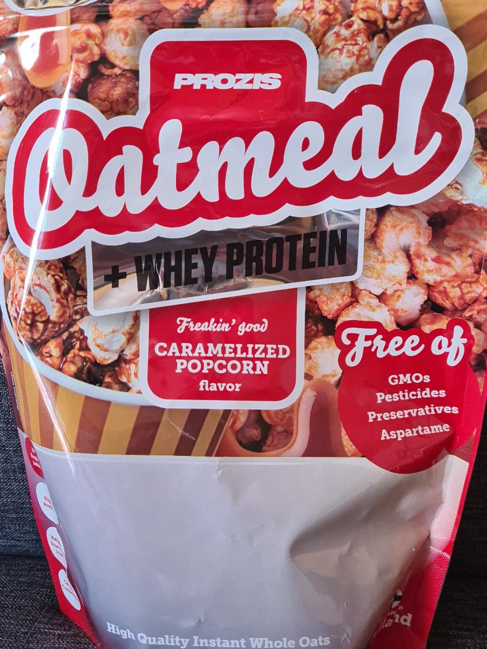 Fotografie - Oatmeal +Whey Protein Caramelized Popcorn flavor Prozis