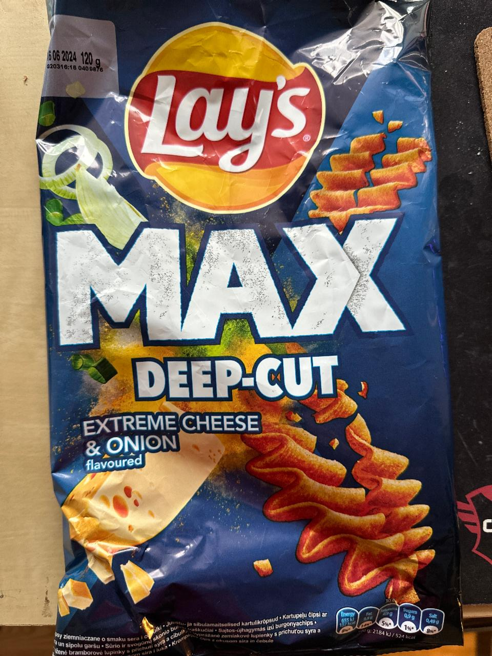 Fotografie - Max Deep-Cut extreme Cheese & Onion Lay's