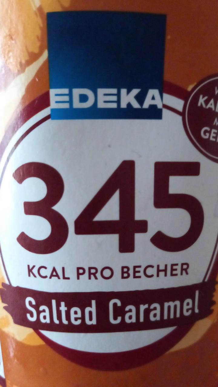 Fotografie - 345 kcal pro Becher Salted Caramel Edeka