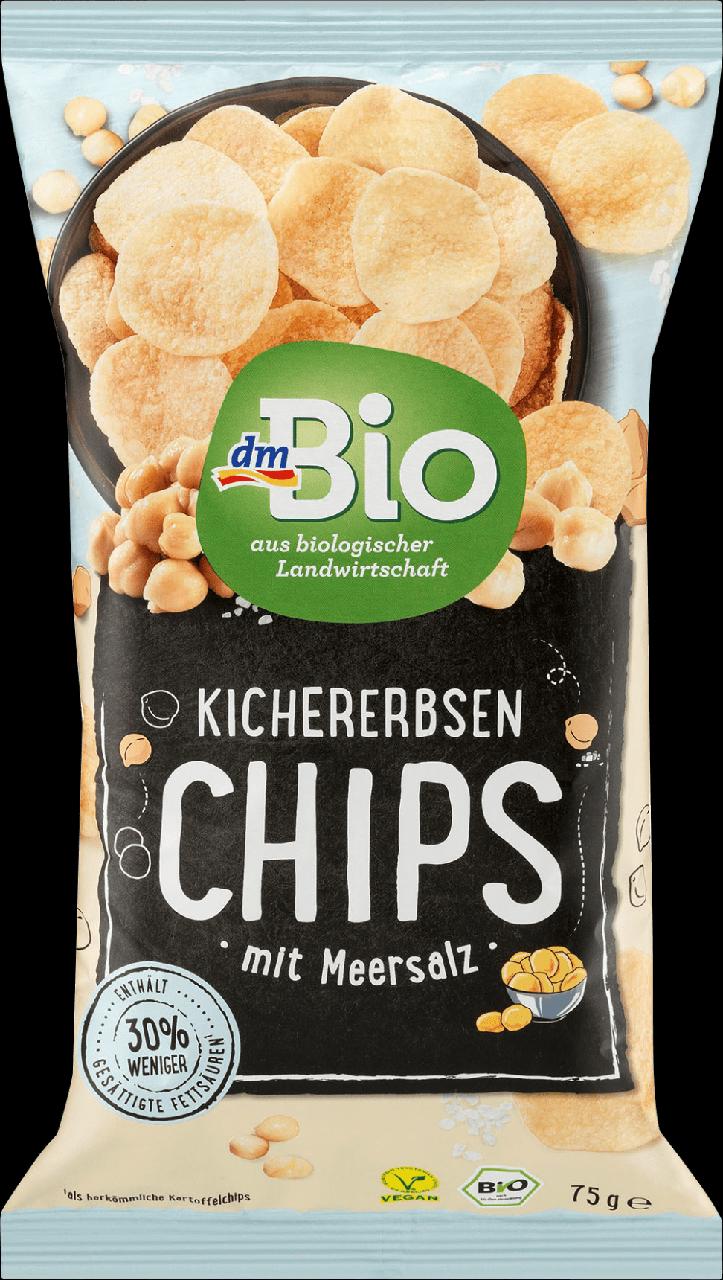 Fotografie - Kichererbsen Chips mit Meersalz dmBio