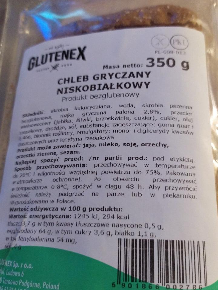 Fotografie - Chléb pohankový nízkobilkovinný PKU Glutenex