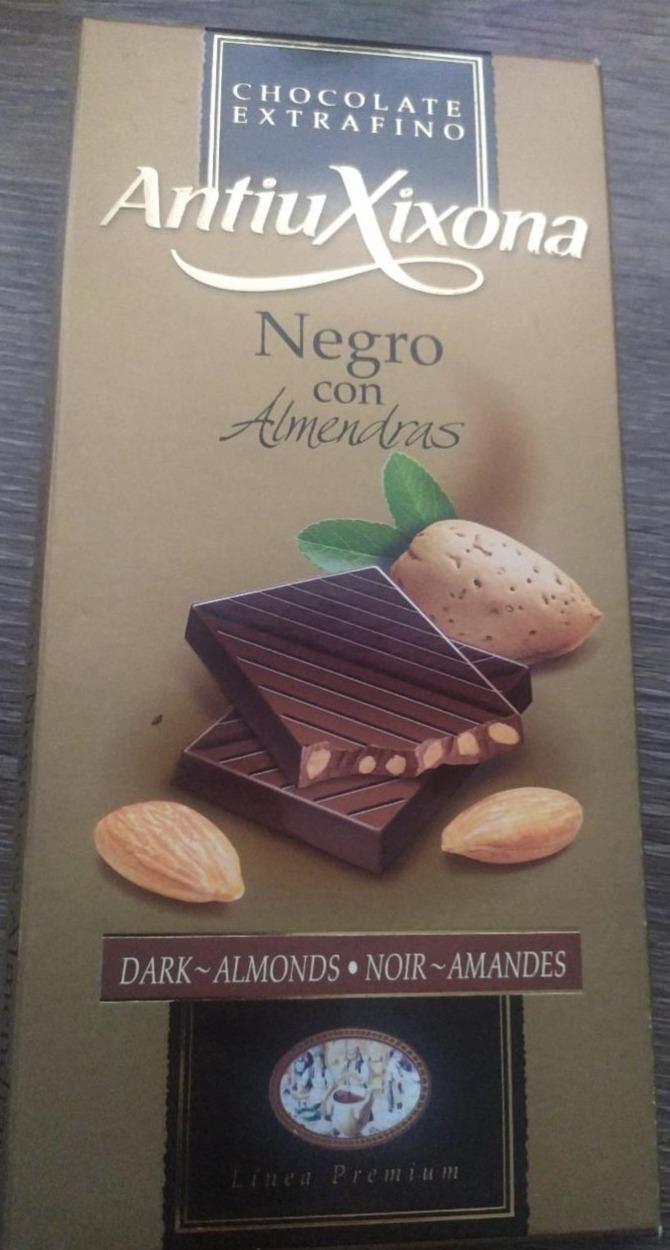 Fotografie - Antiu Xixona Negro con Almendras Chocolate Extrafino