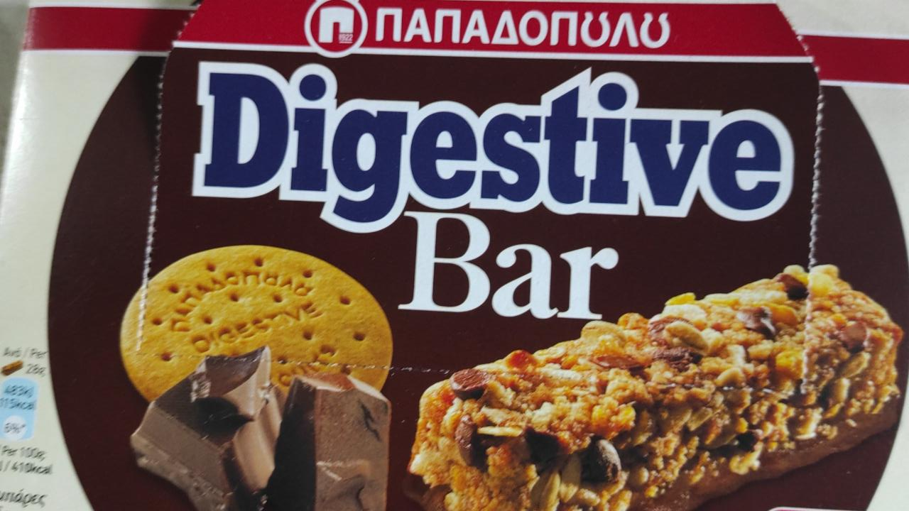 Fotografie - Digestive Bar Chocolate Papadopoulos