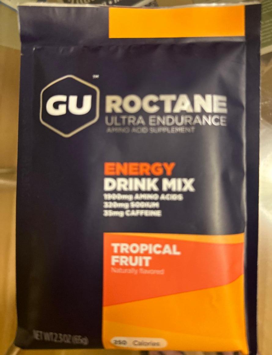 Fotografie - Roctane Ultra Endurance Energy Drink Mix Tropical Fruit GU
