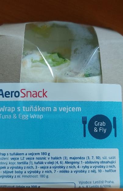 Fotografie - Wrap s tuňákem a vejcem AeroSnack