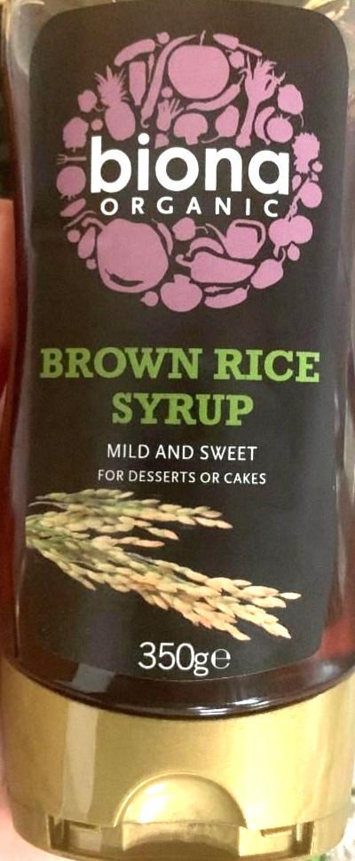 Fotografie - Brown rice syrup Biona Organic