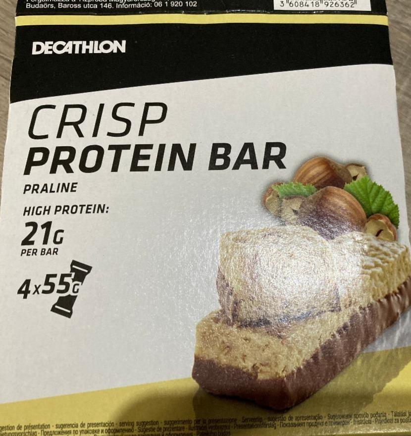 Fotografie - crisp protein bar praline decathlon