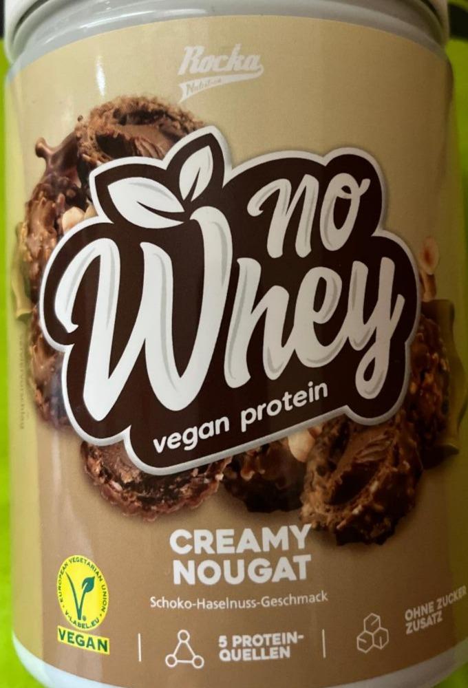 Fotografie - No Whey Vegan protein Creamy Nougat Rocka nutrition