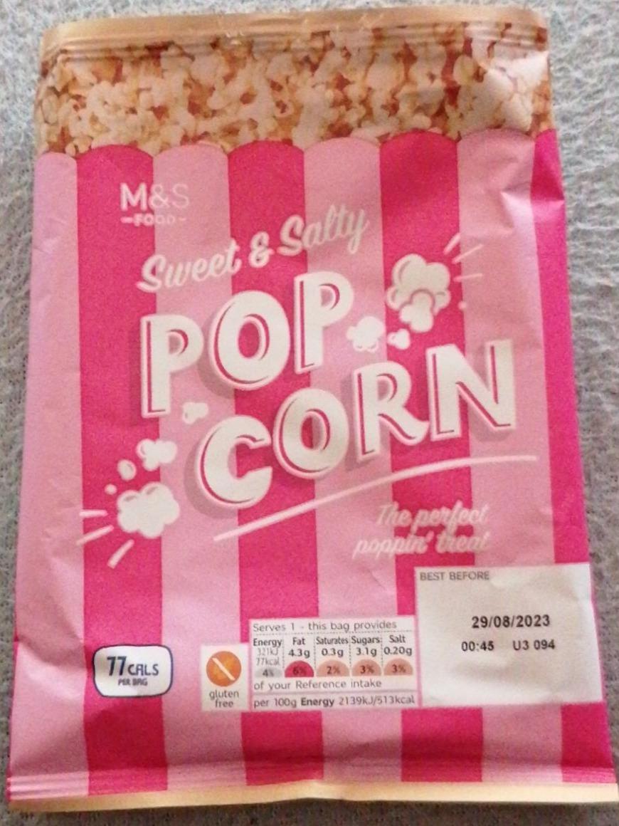 Fotografie - Sweet & Salty Popcorn M&S food