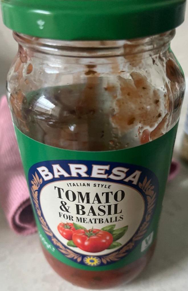 Fotografie - Tomato & basil sauce for meatballs Baresa