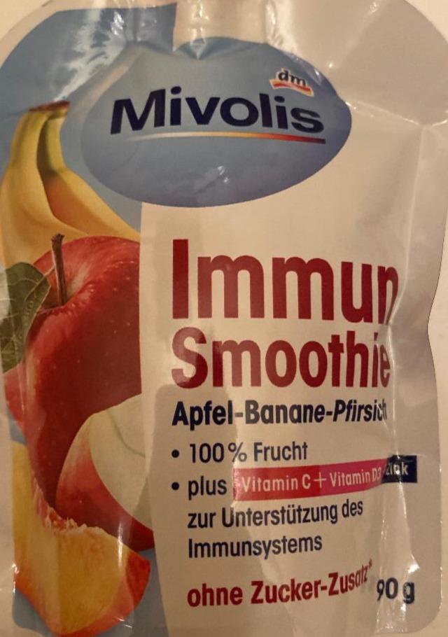 Fotografie - Immun Smoothie Apfel-Banane-Pfirsich Mivolis