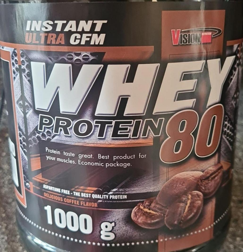 Fotografie - Instant ultra CFM Whey Protein 80 Coffee flavor Vision nutrition