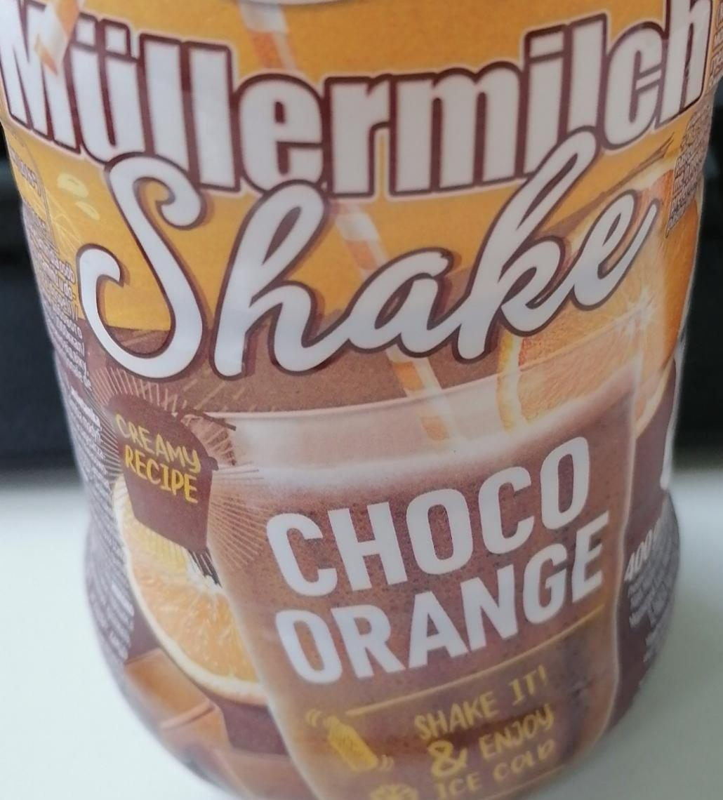 Fotografie - Müllermilch shake Choco orange Müller
